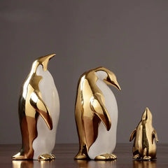 Penguin Statues Set