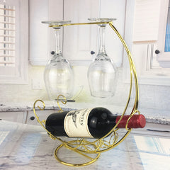 European Wine and Glass Rack