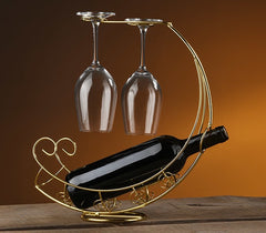 European Wine and Glass Rack