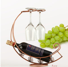 European Wine and Glass Rack