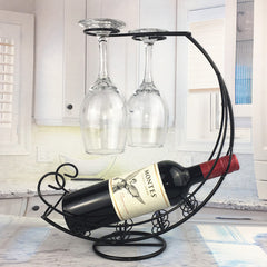 European Wine and Glass Rack