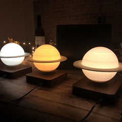 Levitating 3D Moon/Saturn Lamp