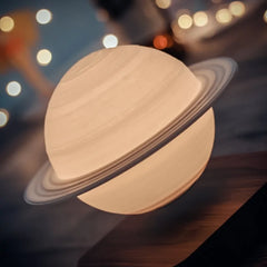 Levitating 3D Moon/Saturn Lamp