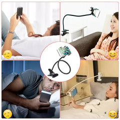 Universal Lazy Mobile Phone Gooseneck Stand Holder Flexible Bed Desk Table Clip