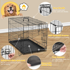 Dog Crate with Divider Panel,42 Inch