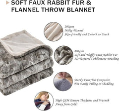 Faux Fur Throw Blanket