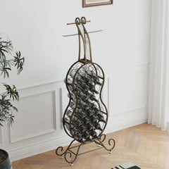 Cello Shape Wine Rack