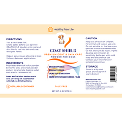 COAT SHIELD - Canine Dry Powder and Gentle Skin Cleanser