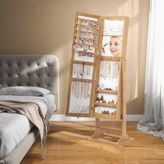 Jewelry Armoire with Full-Length Mirror