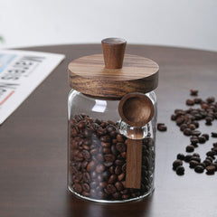 Glass  Storage Jars with Spoons