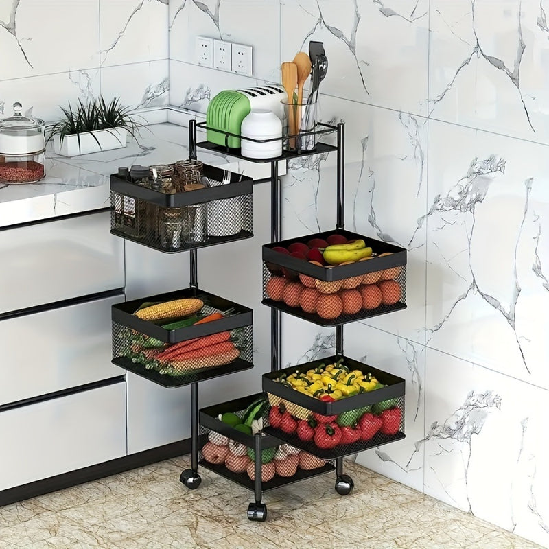 Rotating Kitchen Storage Shelf