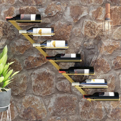 Gold Metal Wine Rack