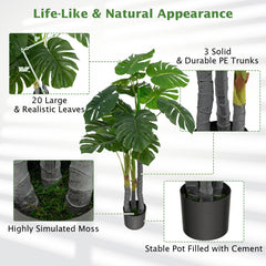 Artificial  Monstera Palm Tree