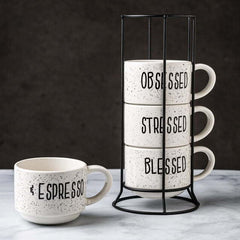 Espresso Stoneware Mugs