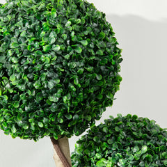 Artificial 3  Ball Boxwood Tree