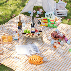 Portable Wooden Picnic Tray