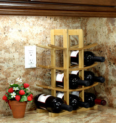 Natural Bamboo Wine Rack