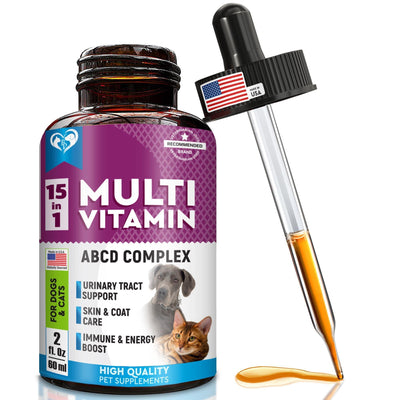 Cat and Dog Multivitamin Liquid with Glucosamine & Cranberry