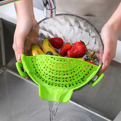 Silicone Clip-on Pan Pot Strainer