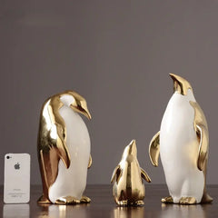 Penguin Statues Set